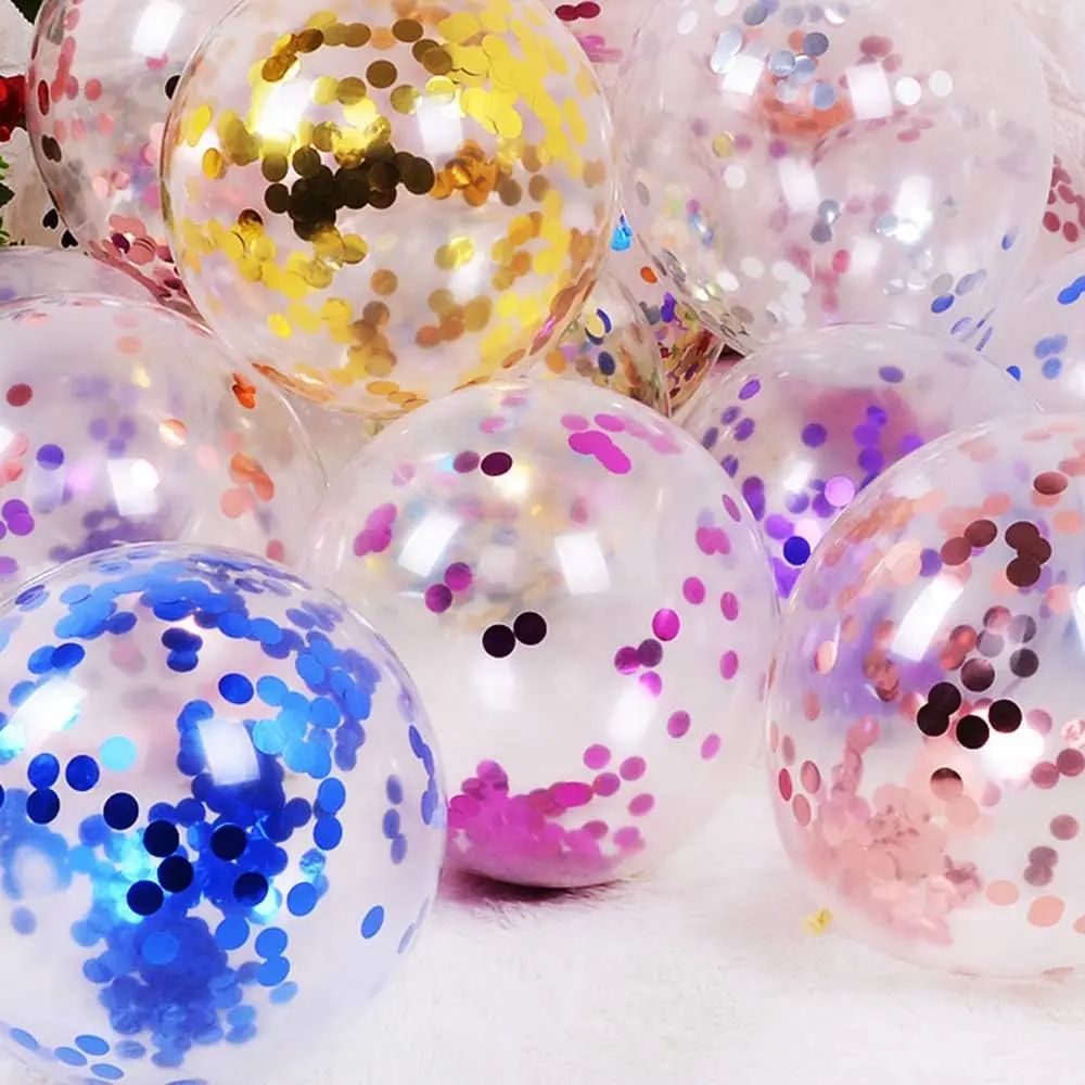 12 inch helder gouden confetti latex ballonnen