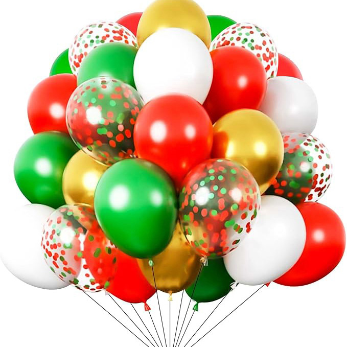 12 inch gemengde kleur kerstballonet