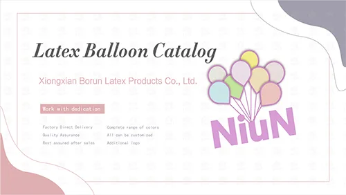 Morgen latex baaloon catalogus