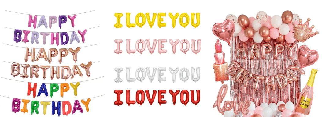 Welke letters bevat een folieballon van 16 inch? Ondersteuning gratis combinatie?