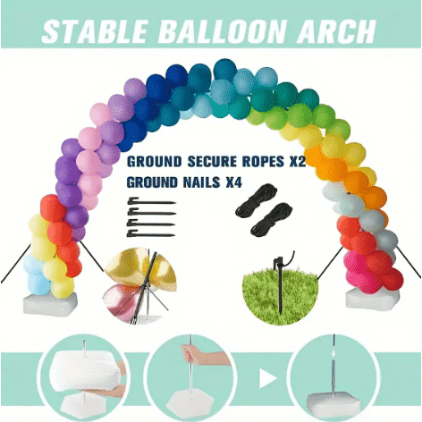 Kan de ballonboog buiten blijven?
