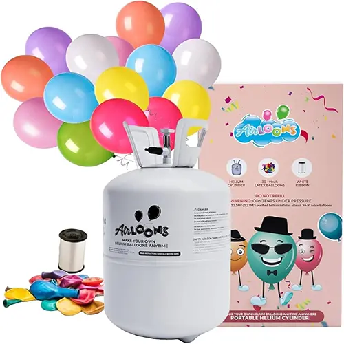 Kunnen latex ballonnen gevuld worden met helium zodat ze blijven drijven?