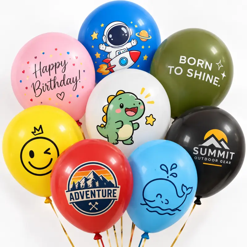 Op maat gemaakte latexballon MOQ voor meerdere logo-ontwerpen