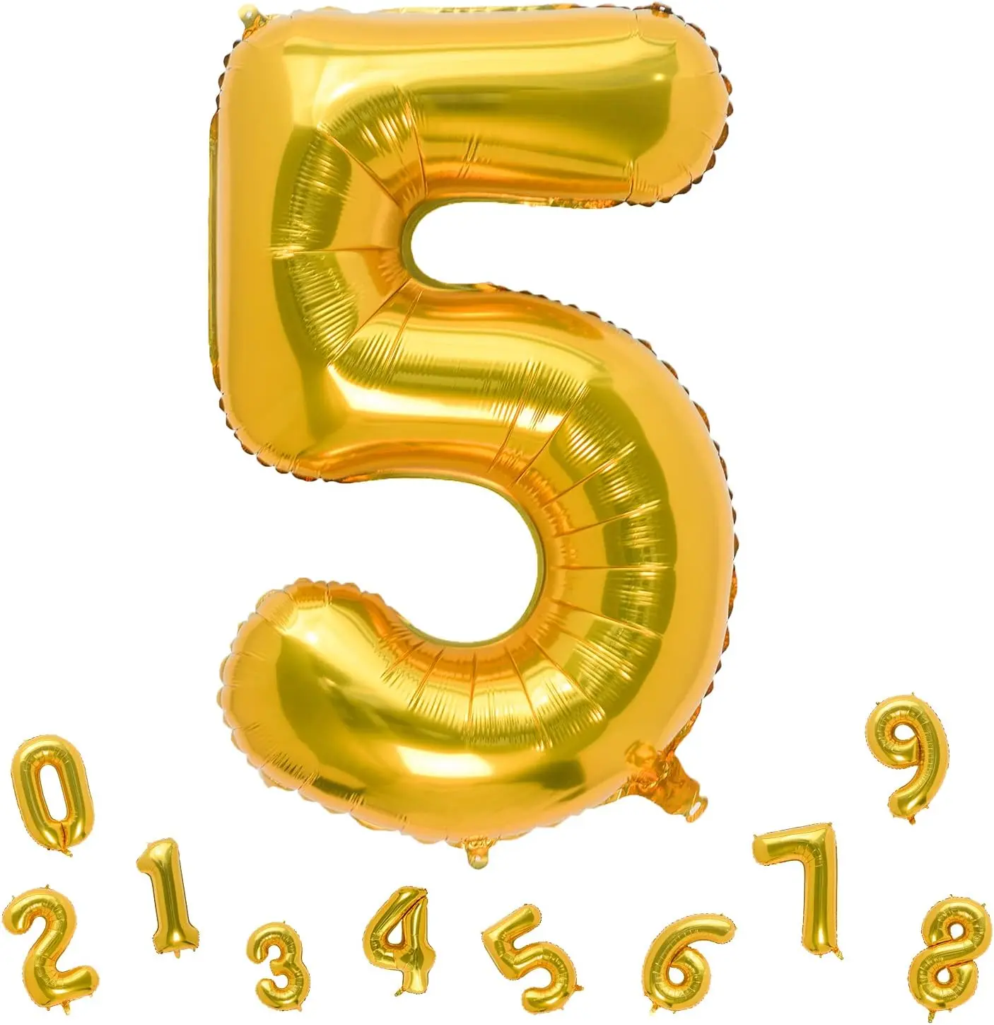 4D gouden nummerfolieballon