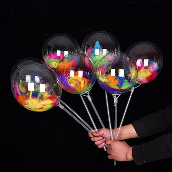 Bobo -ballon met veervulling