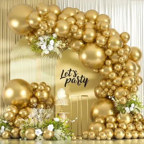 Chroom gouden ballonnen