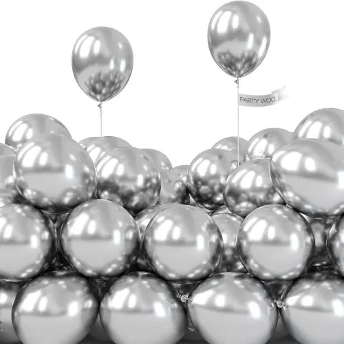Chroom zilveren ballonnen