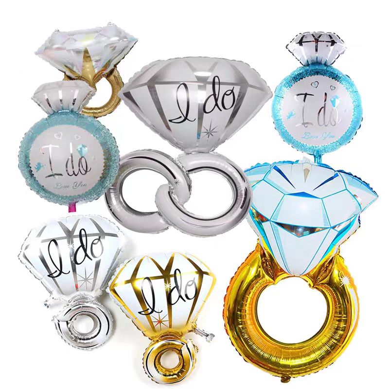 Folieballon voor verlovingsring