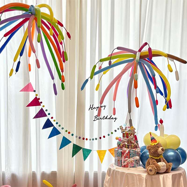 Vuurwerk modellering ballonnen