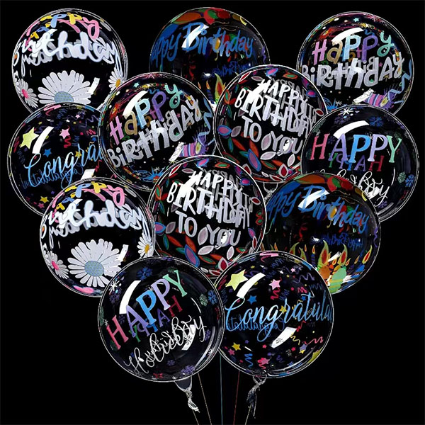 Gelukkige verjaardag bobo -ballonnen