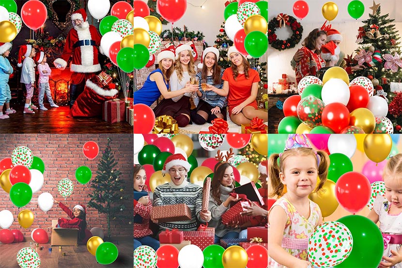 Christmas balloons decorations