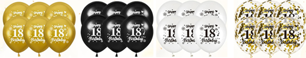 birthday printed latex balloon