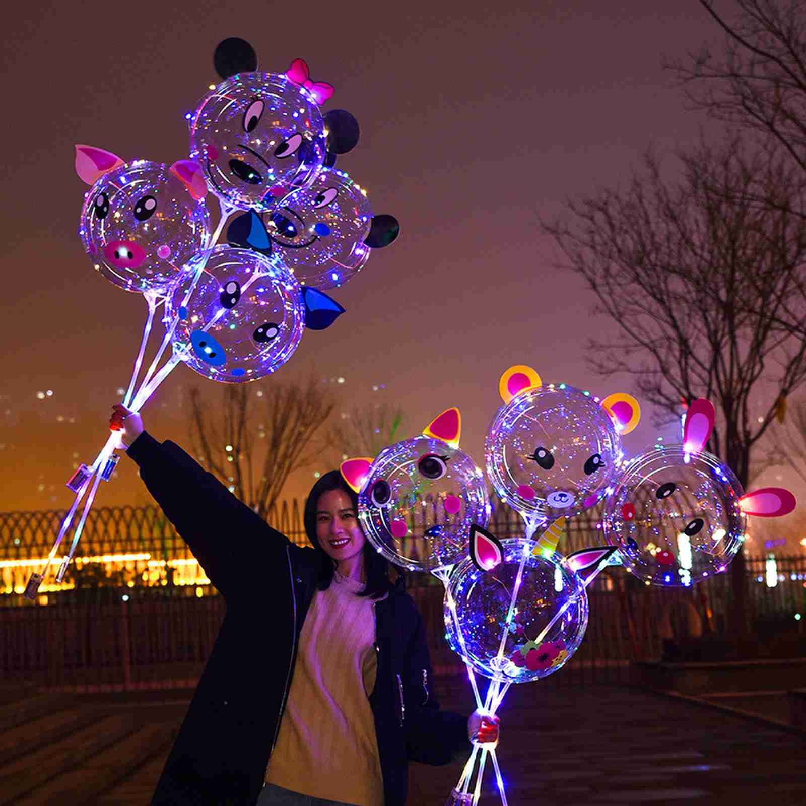 LED Handle Bobo Ballon