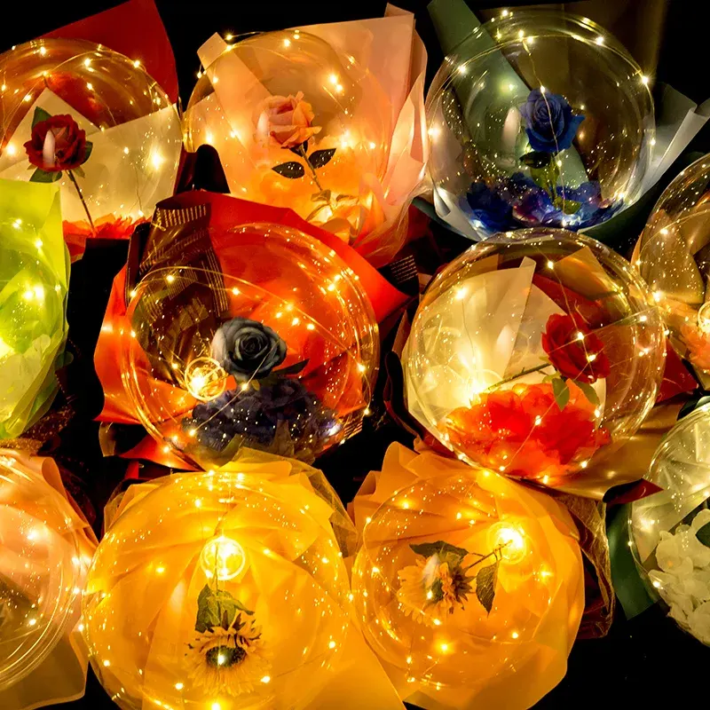 Led Rose Bobo -ballonnen