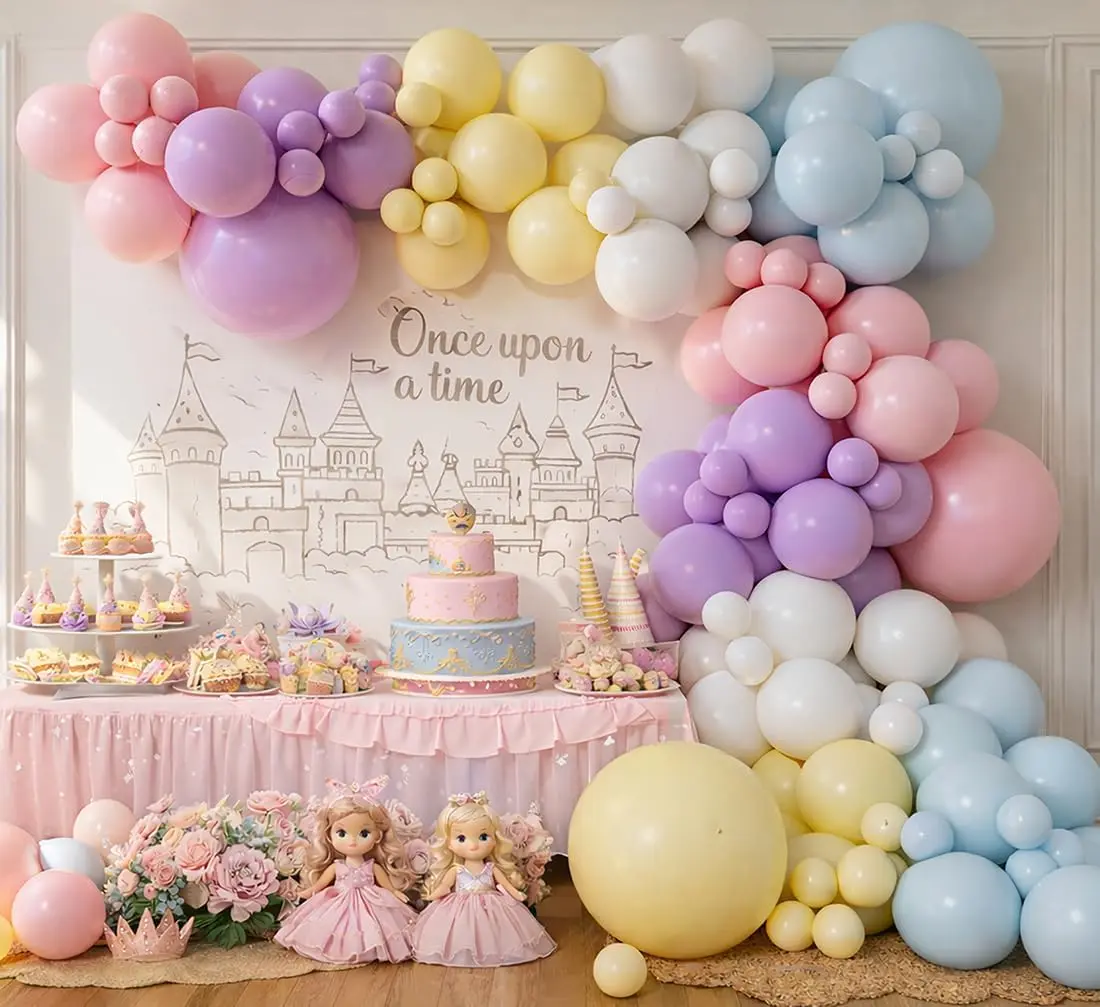 Macaron Pastel Ballon Slinger Boog Kits