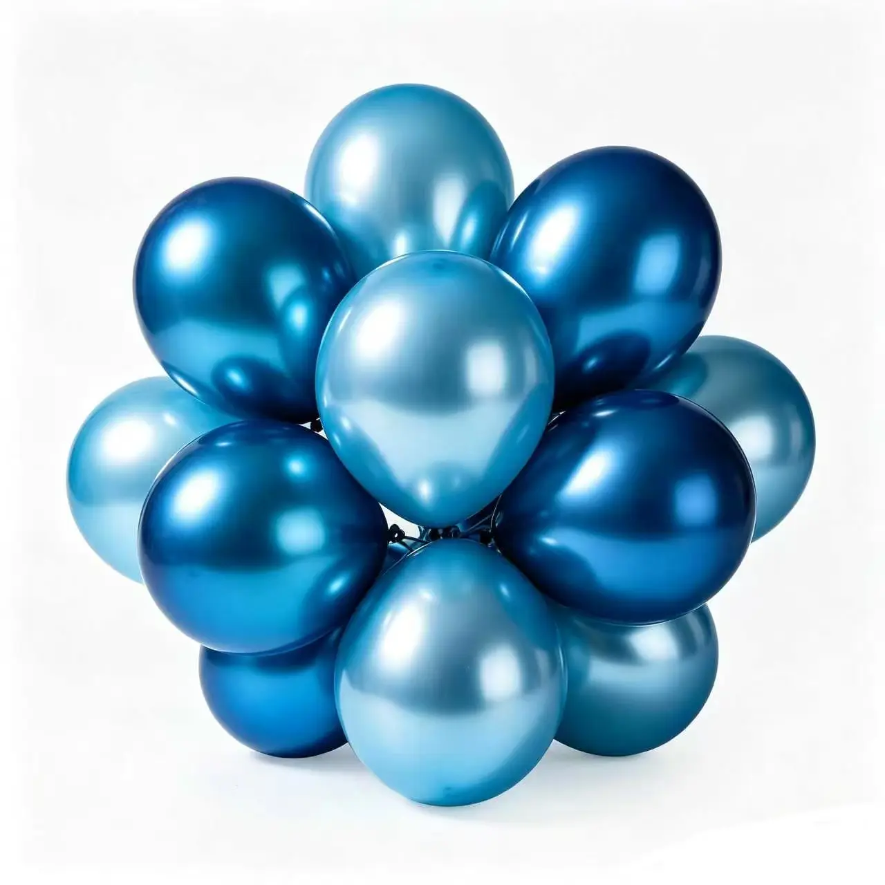 Metallic blauwe ballonnen