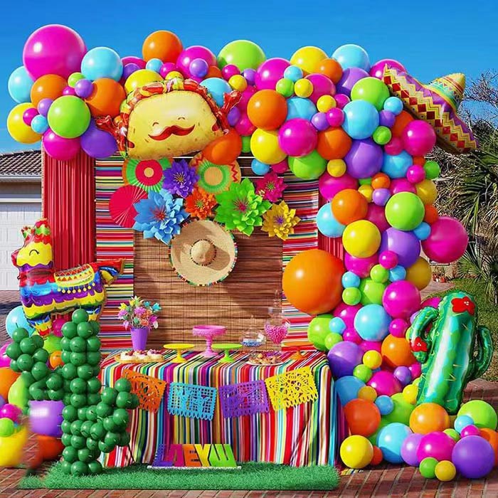 Mexicaanse Fiesta Balloon Arch Garland Kit
