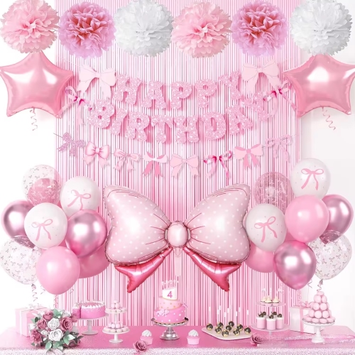 Roze ballonnen slingersets