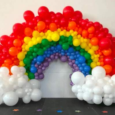 Regenboogballonboogsets