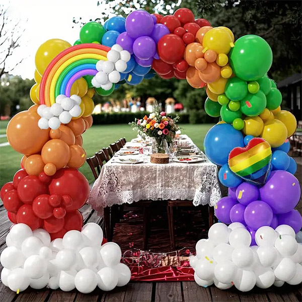 Regenboog ballonnen Garland Arch Kit