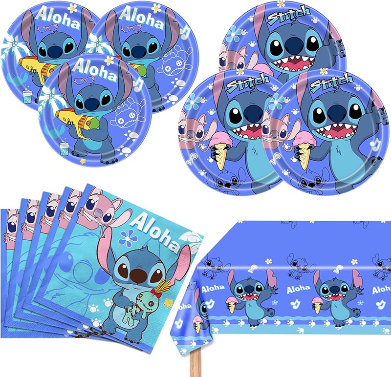 Stitch Paper Party servies