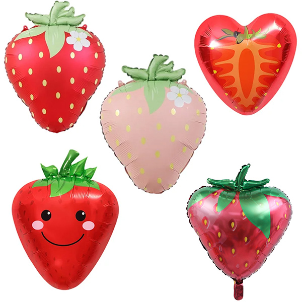Aardbei folieballon