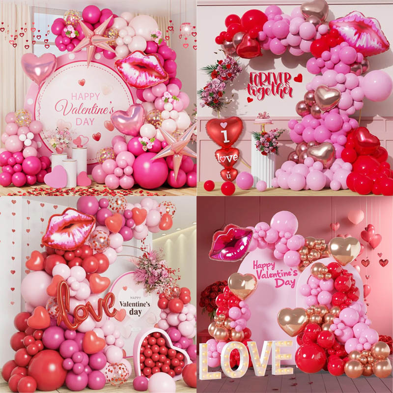 Valentijnsdag ballon slinger set